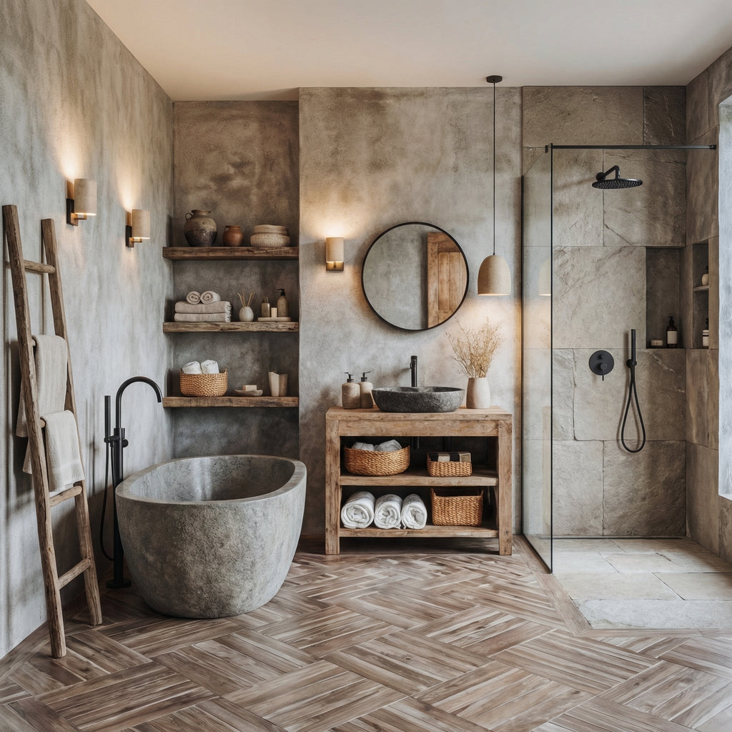 Custom Live Edge Wood Bathroom Vanity Cabinet, With or Without Sink