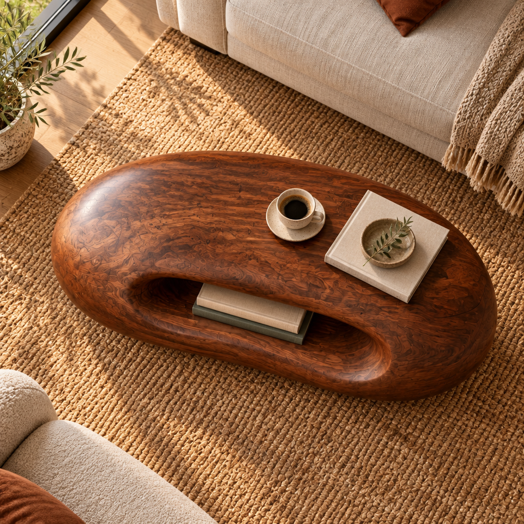 Mojave Pebble Coffee Table in use