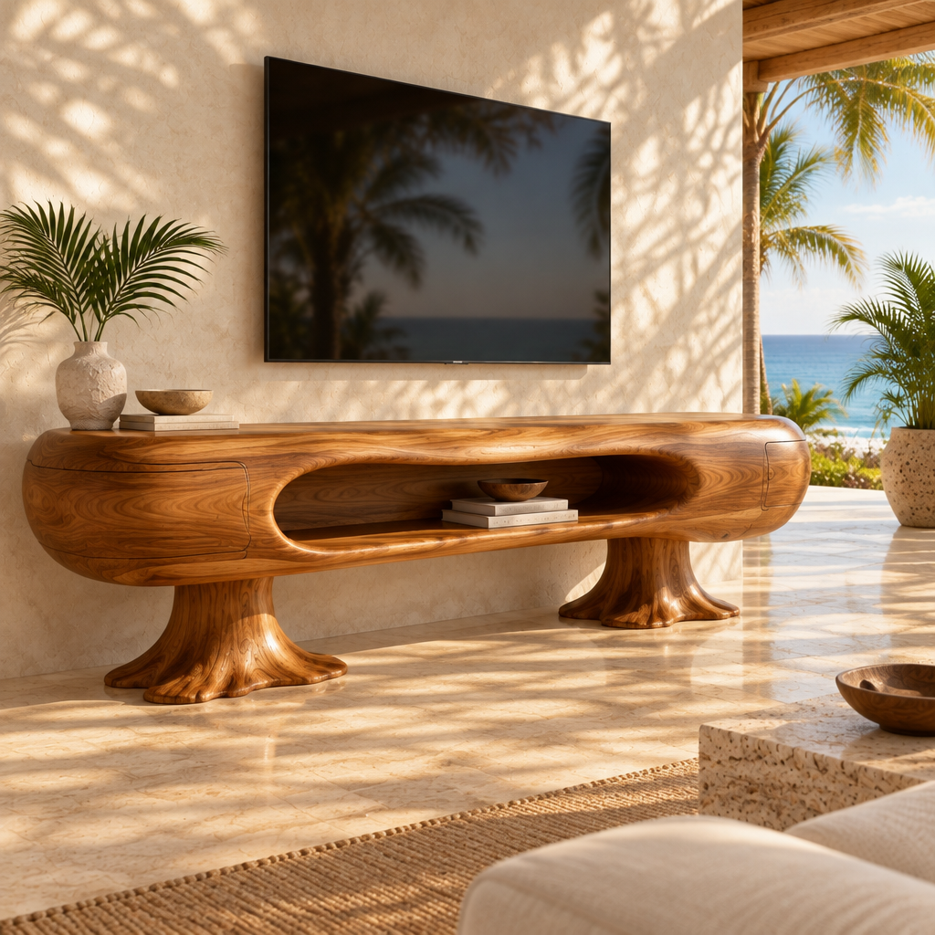 Solana Palm-Root Media Console side view