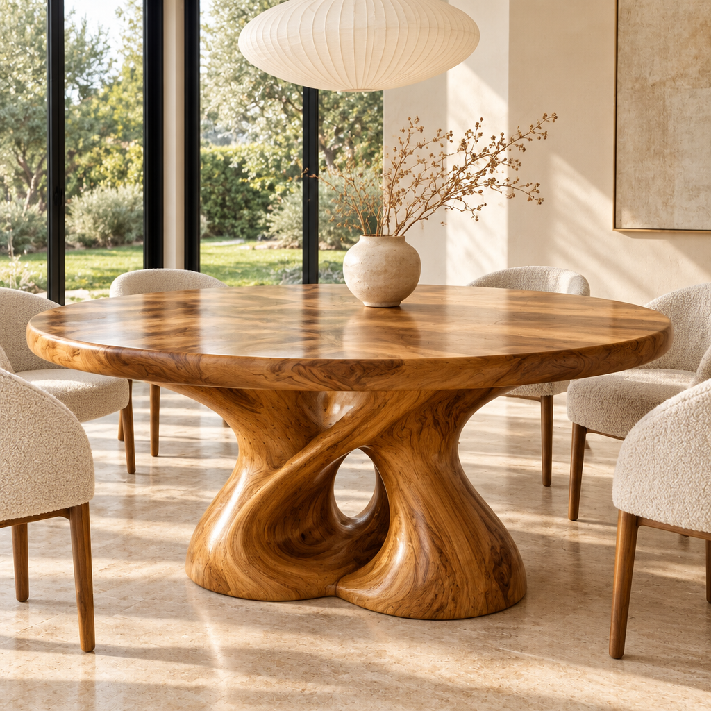 Haven Hourglass Twin Round Dining Table