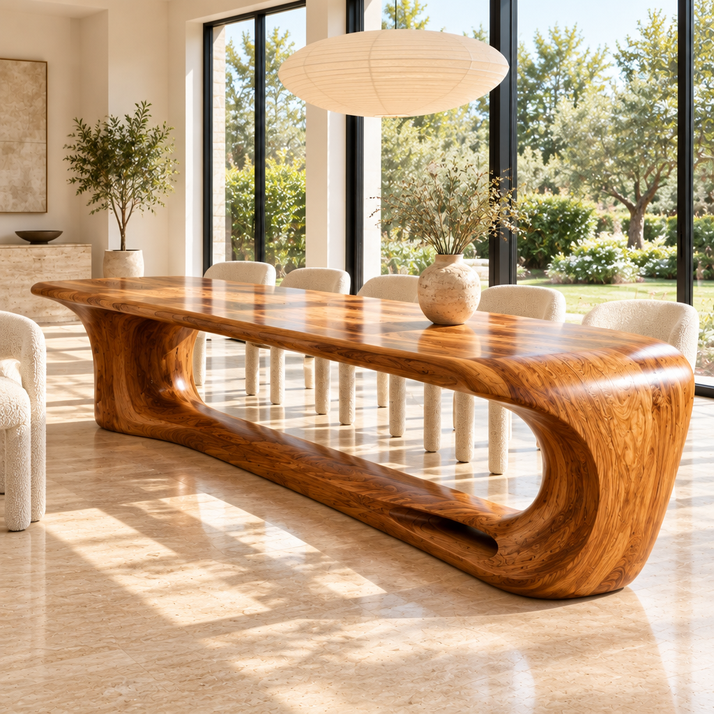 Haven Cascade Dining Table side view