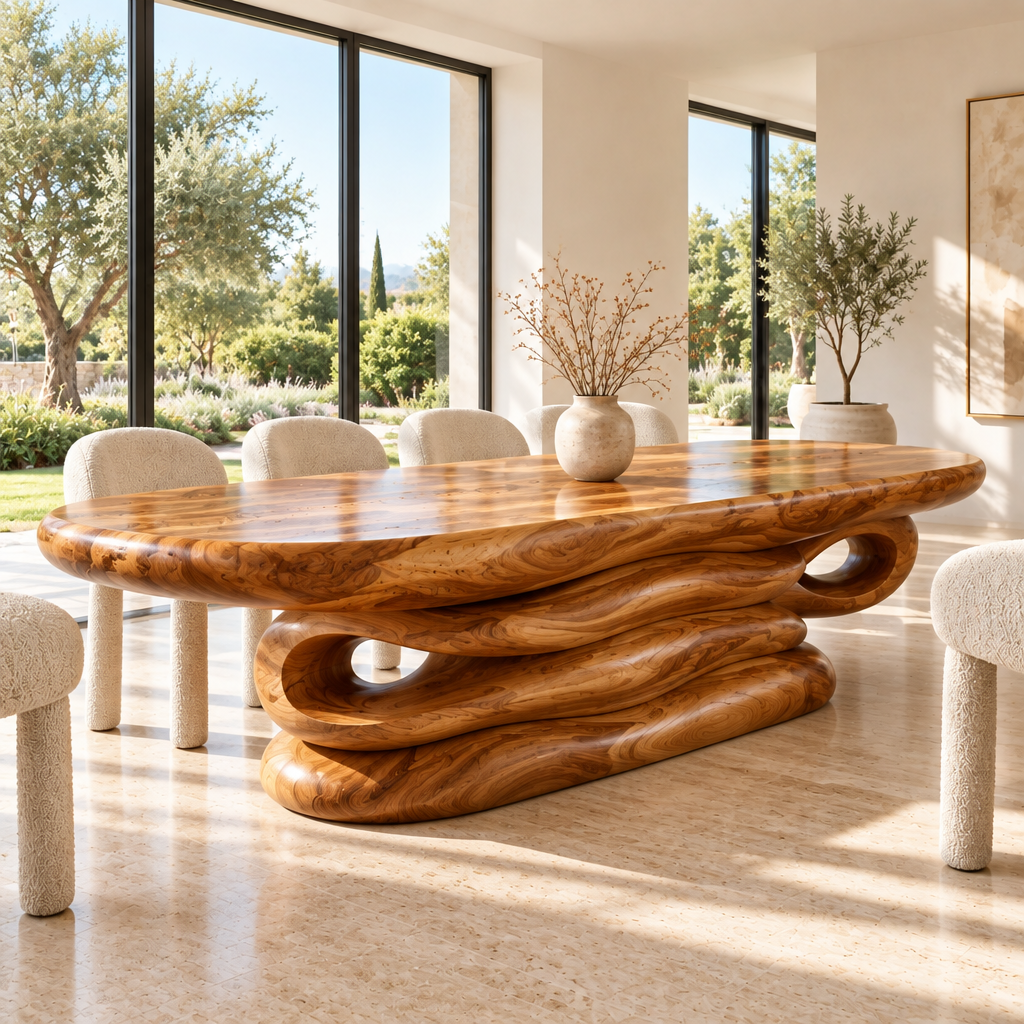 Haven Dune Ridge Dining Table side view