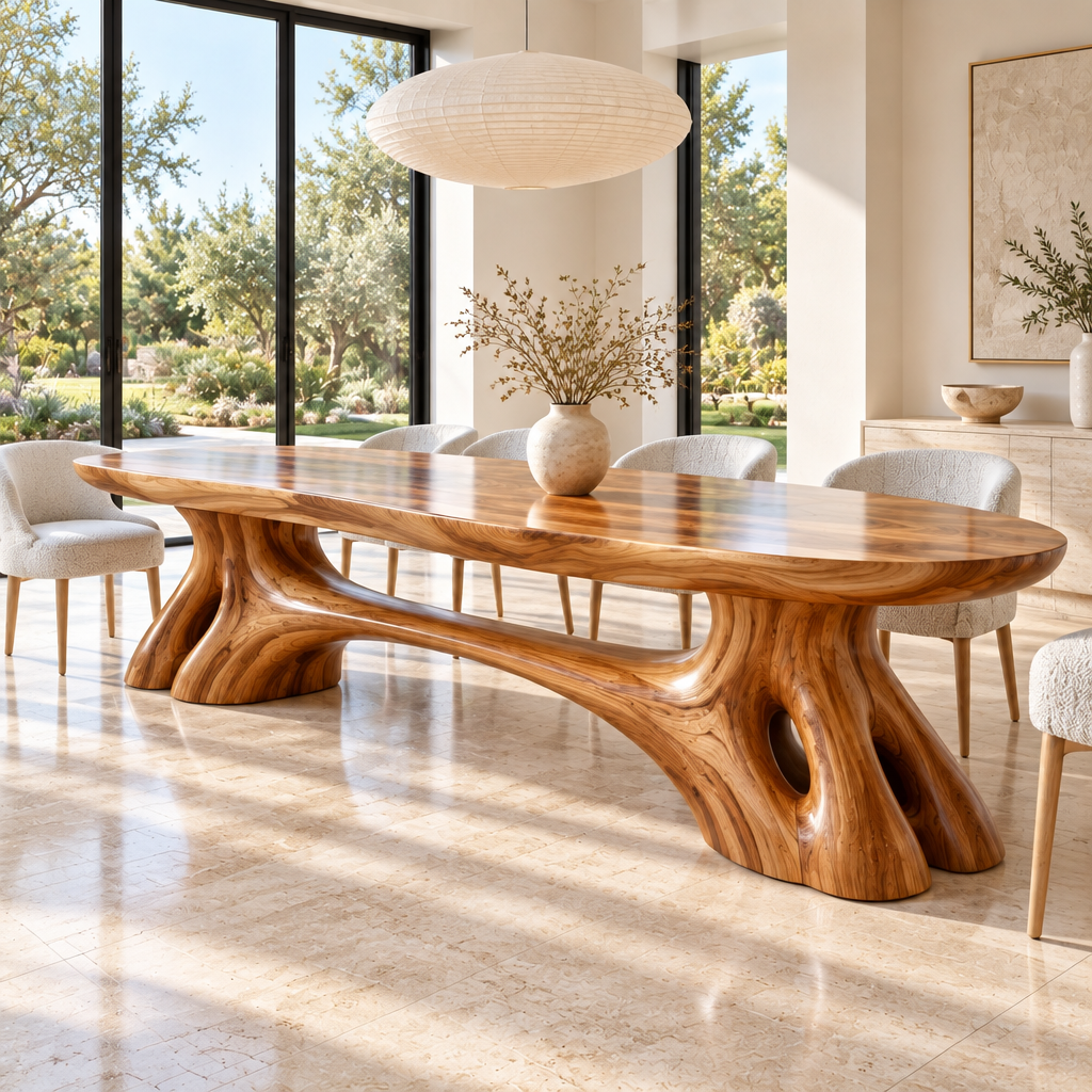 Haven Root Bridge Dining Table side view