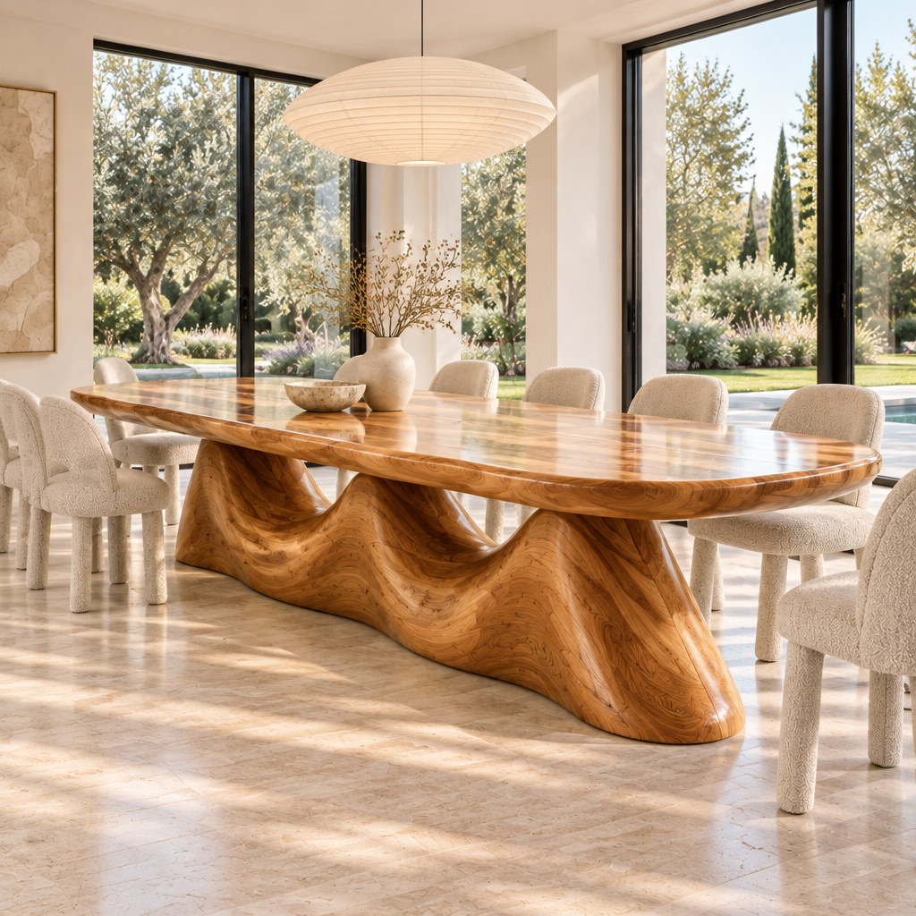 Haven Tideline Dining Table side view