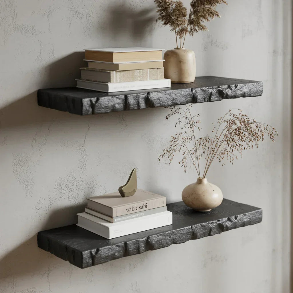 Handmade Rustic Floating Corner Shelf
