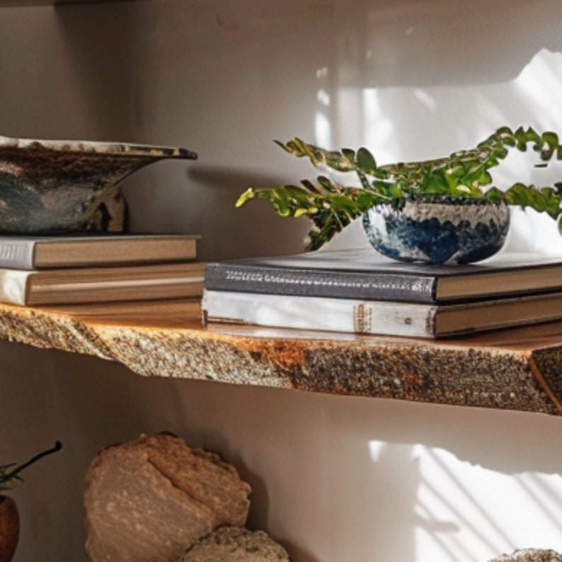 Floating Shelf Live Edge Shelves On Wall