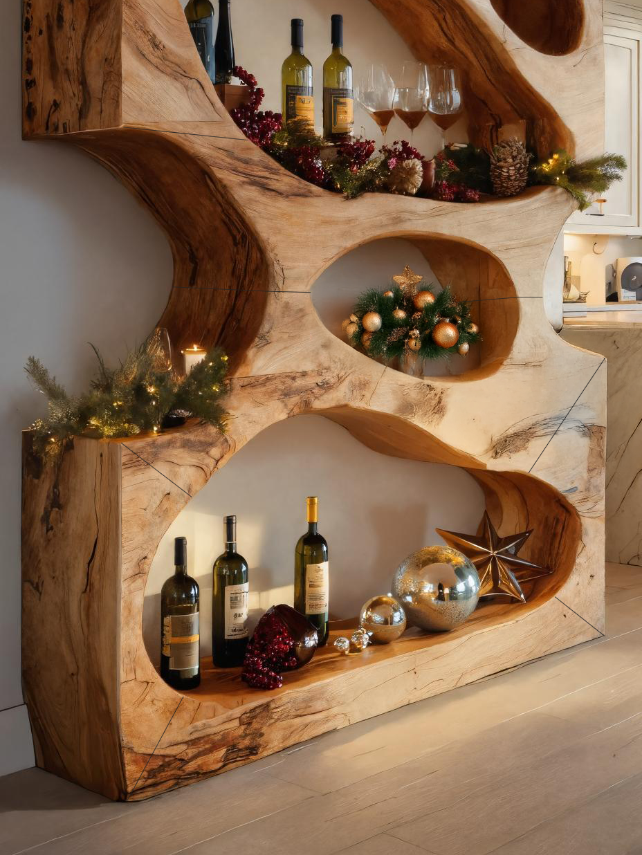 Christmas Handmade Sculptural Display Stand For Dining Room