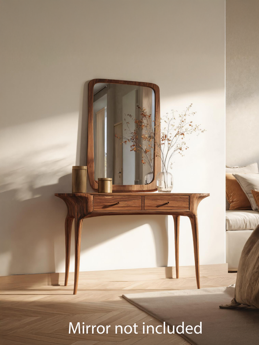 Elegant Handmade Vanity Table With Drawers For Bedroom