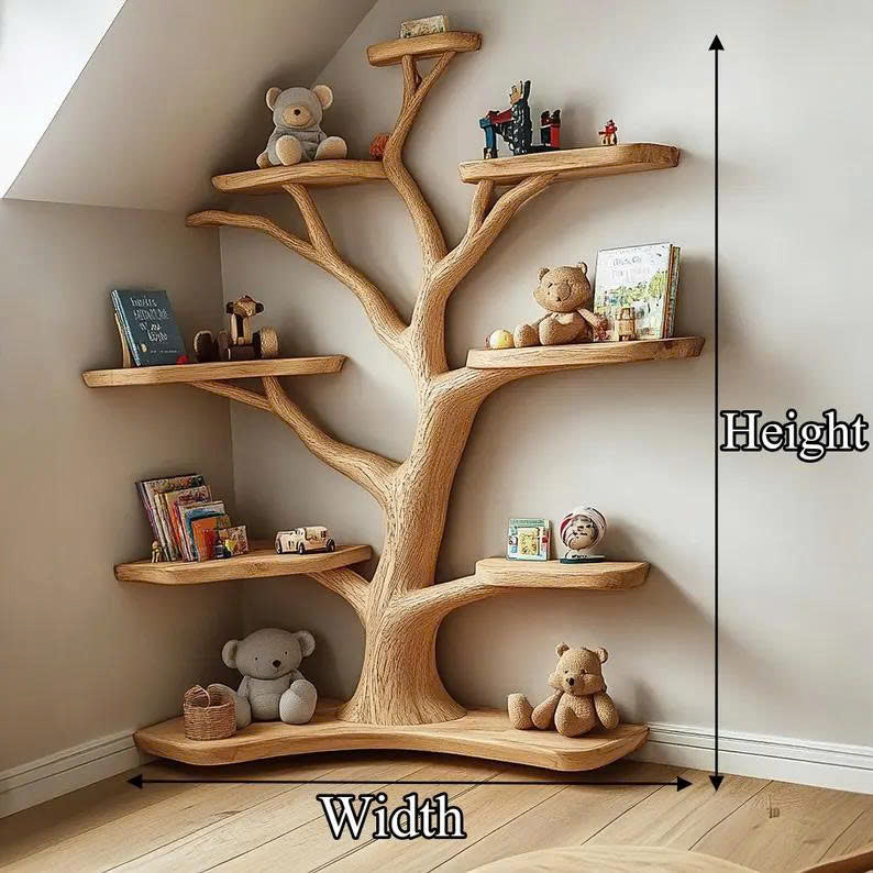 Kids Tree Bookshelf Handmade Decor Home Gift