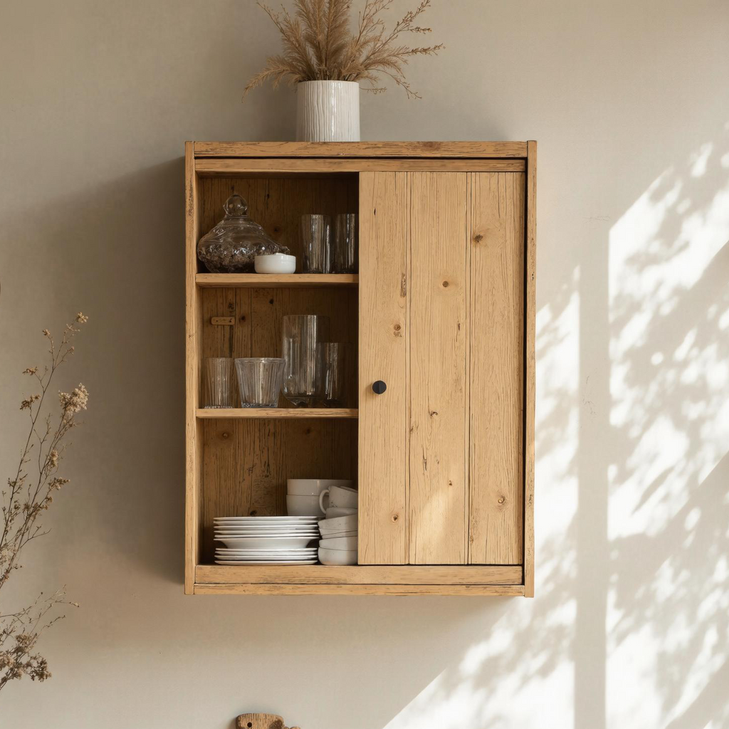 Farmhouse Wooden Kitchen Cabinet For Kitchen Design