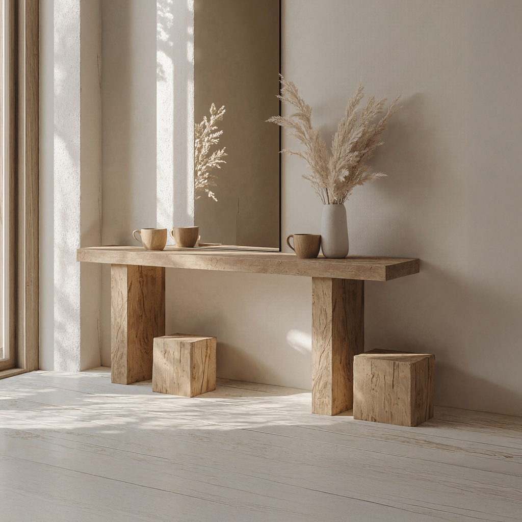 Woodworking Console Table Farmhouse
