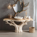 Modern Rustic Solid Wood Bathroom Vanity For Cozy Bathroom Spaces