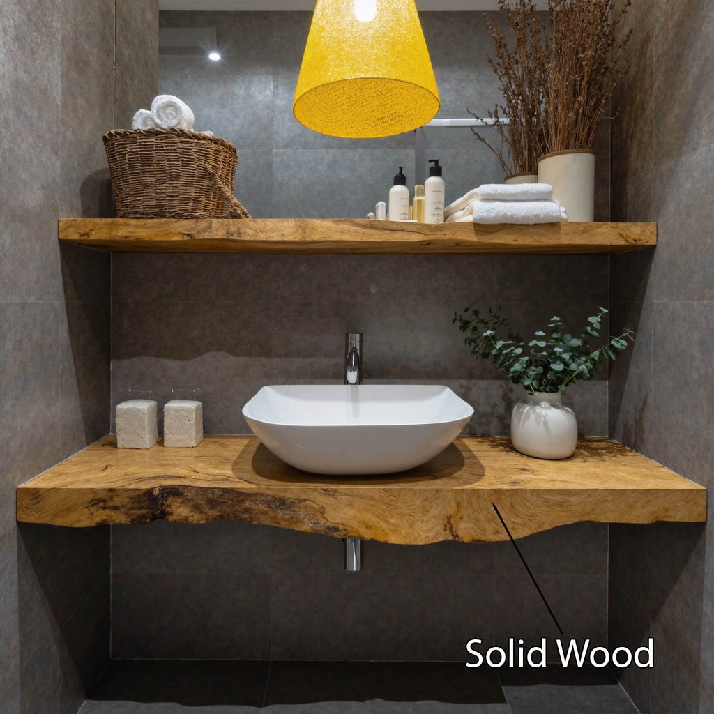 Farmhouse Solid Wood Vanity Classic Aesthetic