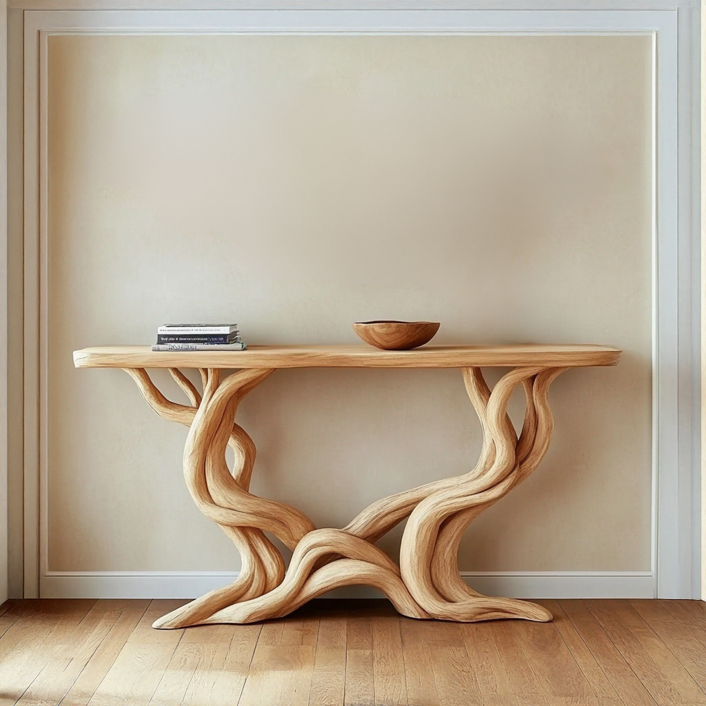 Handmade Live Edge Driftwood Farmhouse Console, 30 To 70 Inch