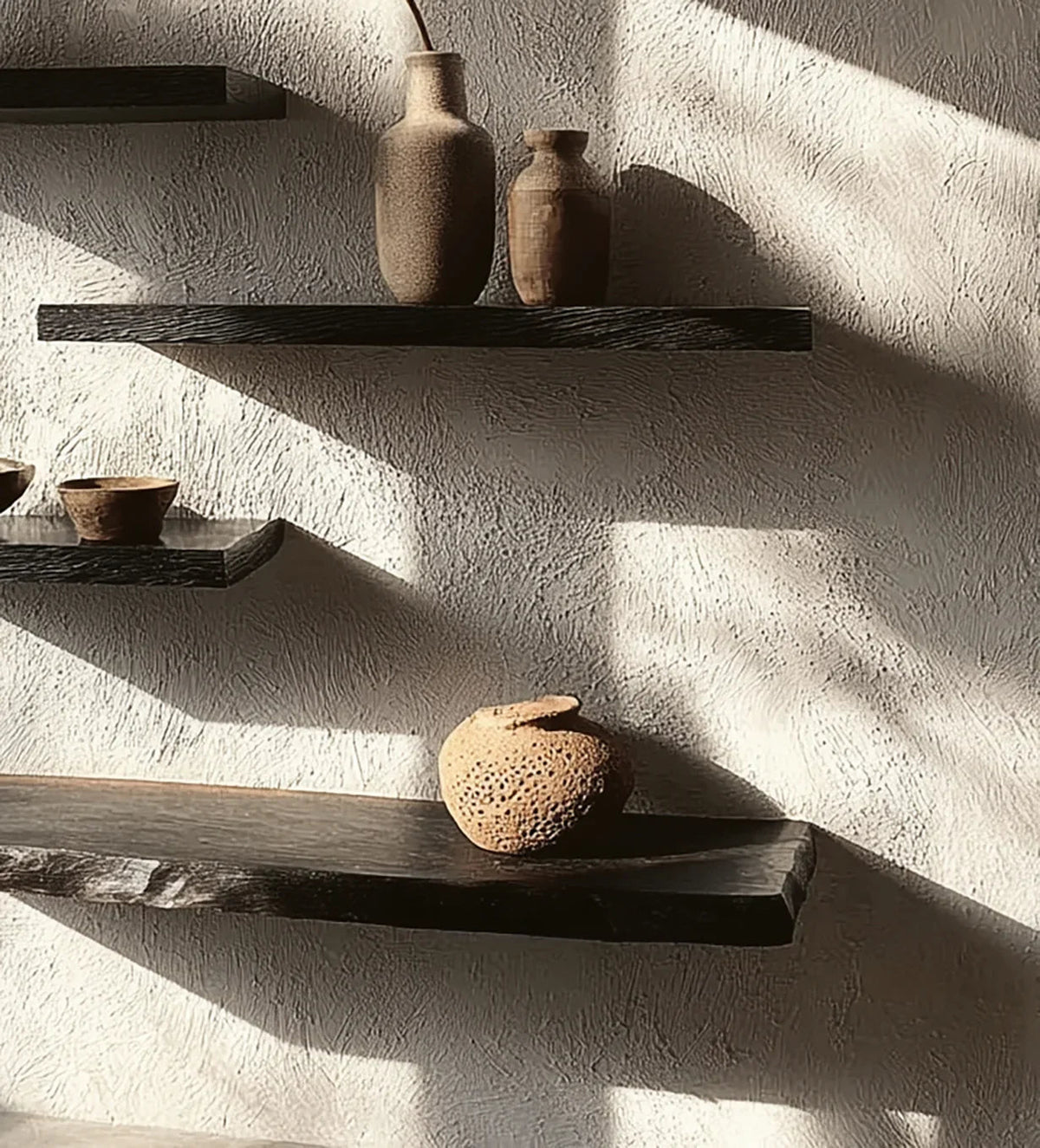 Artisanal Solid Wood Floating Shelf