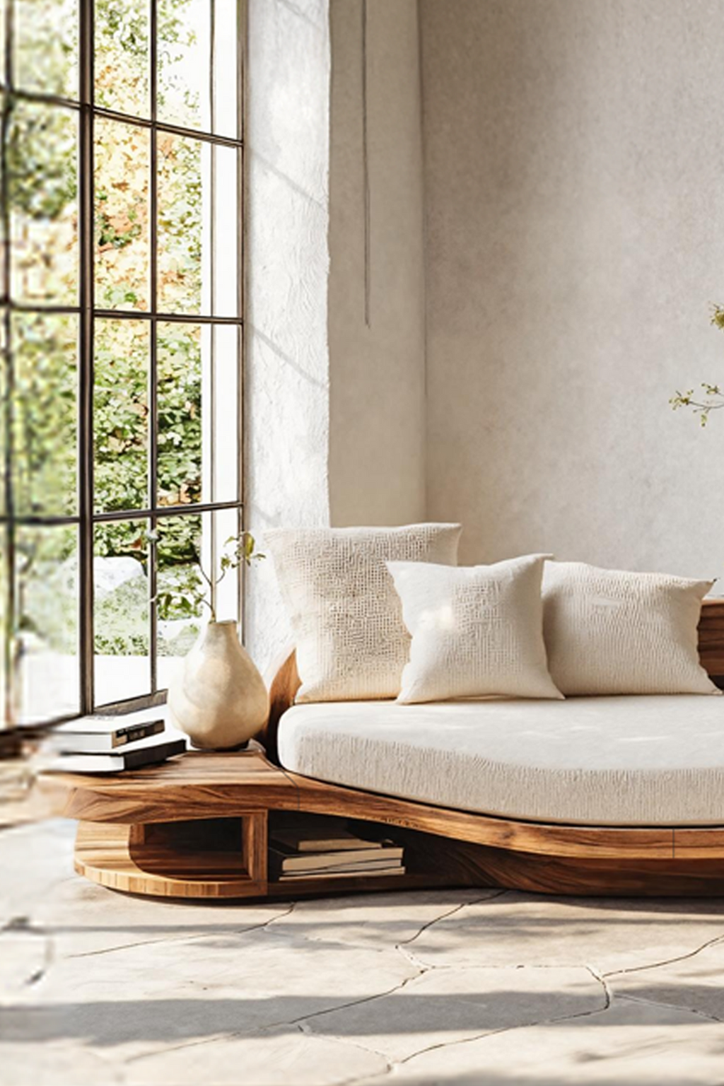 Handcrafted Wooden Daybed For Classic Bedroom Furniture Design