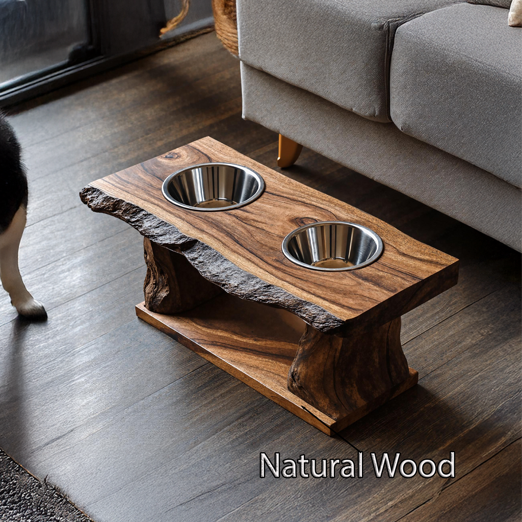 Farmhouse Dog Feeding Stand Kitchen Decor