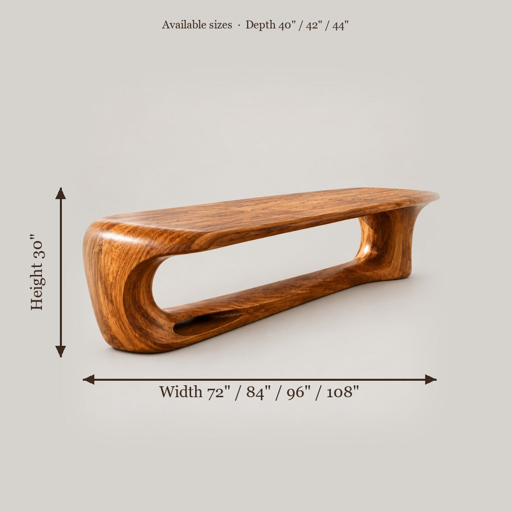 Haven Cascade Dining Table size chart