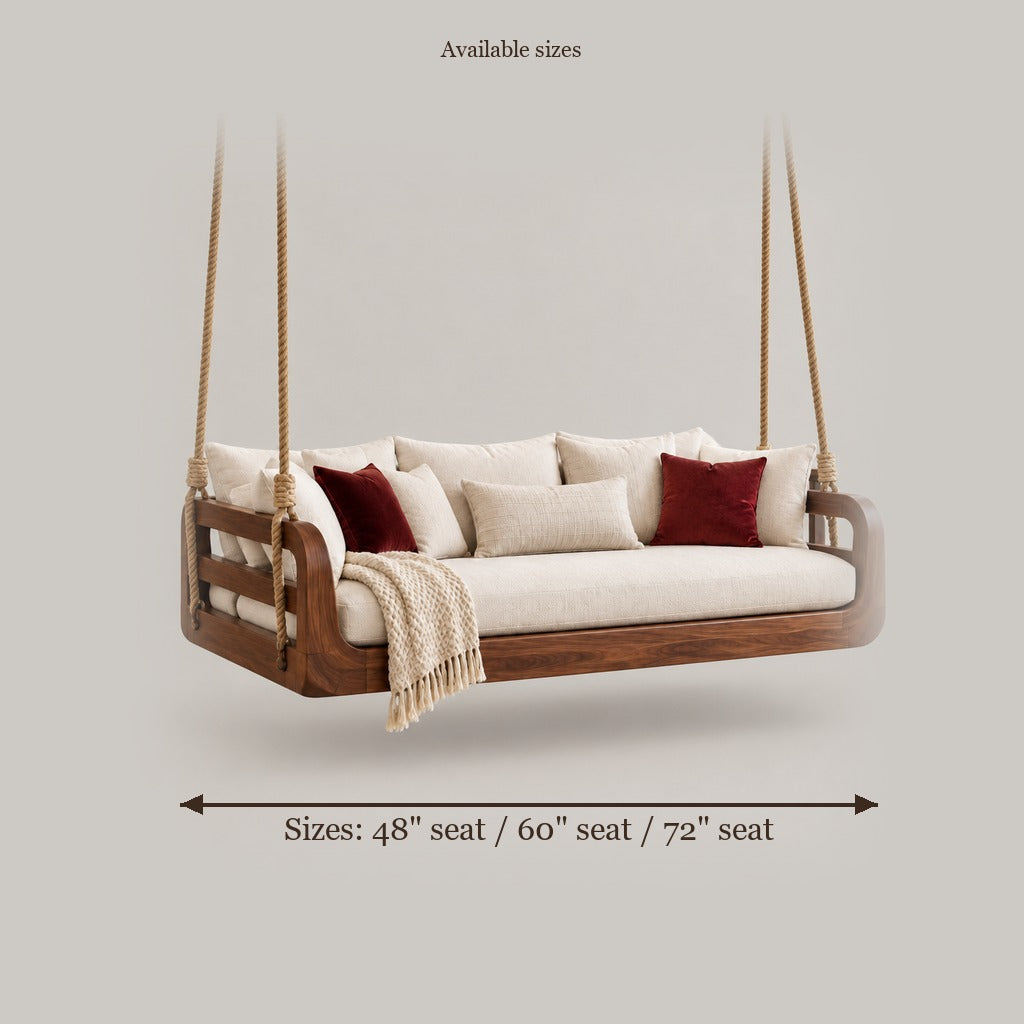 Atelier Hanging Daybed Swing size chart