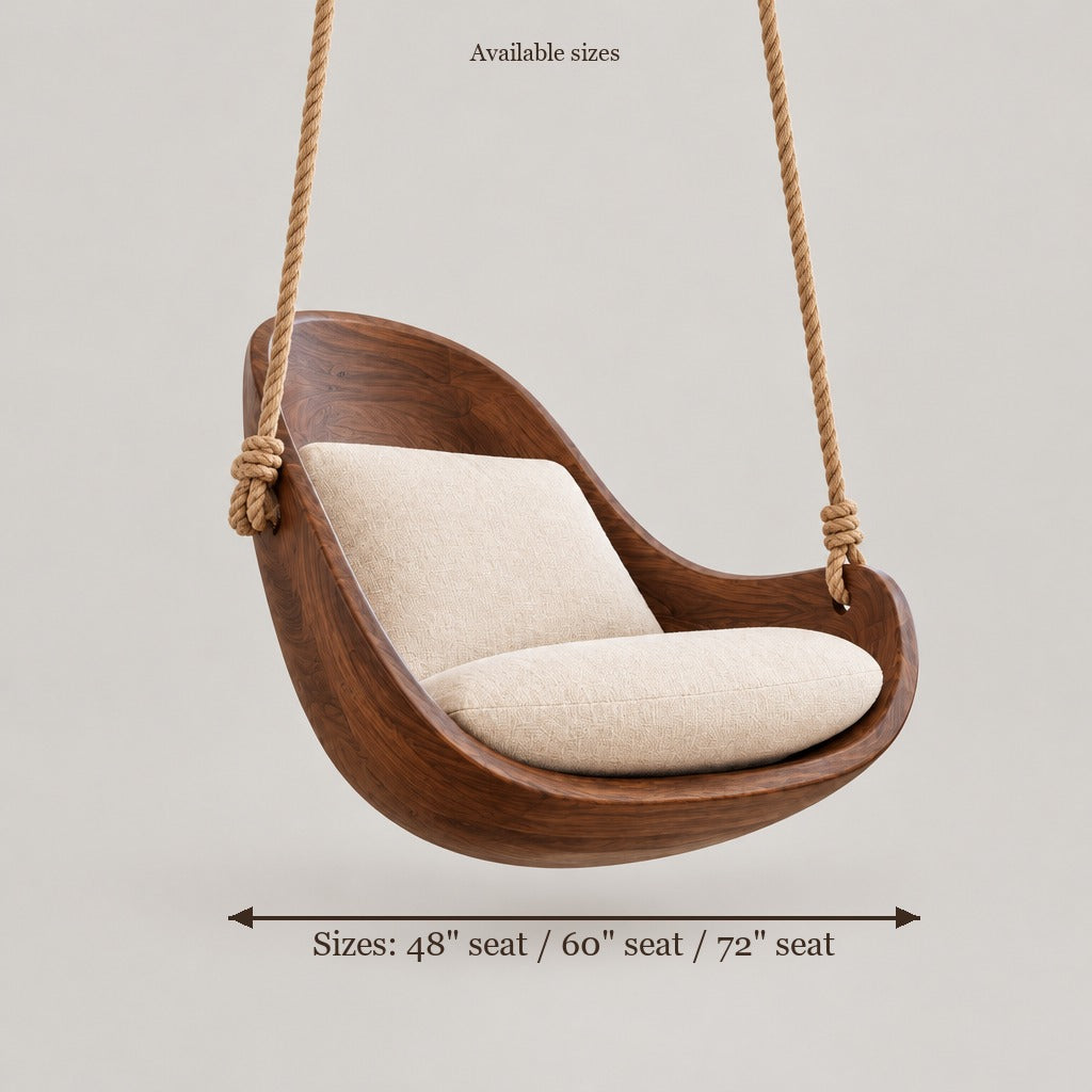 Atelier Hanging Lounge Swing size chart