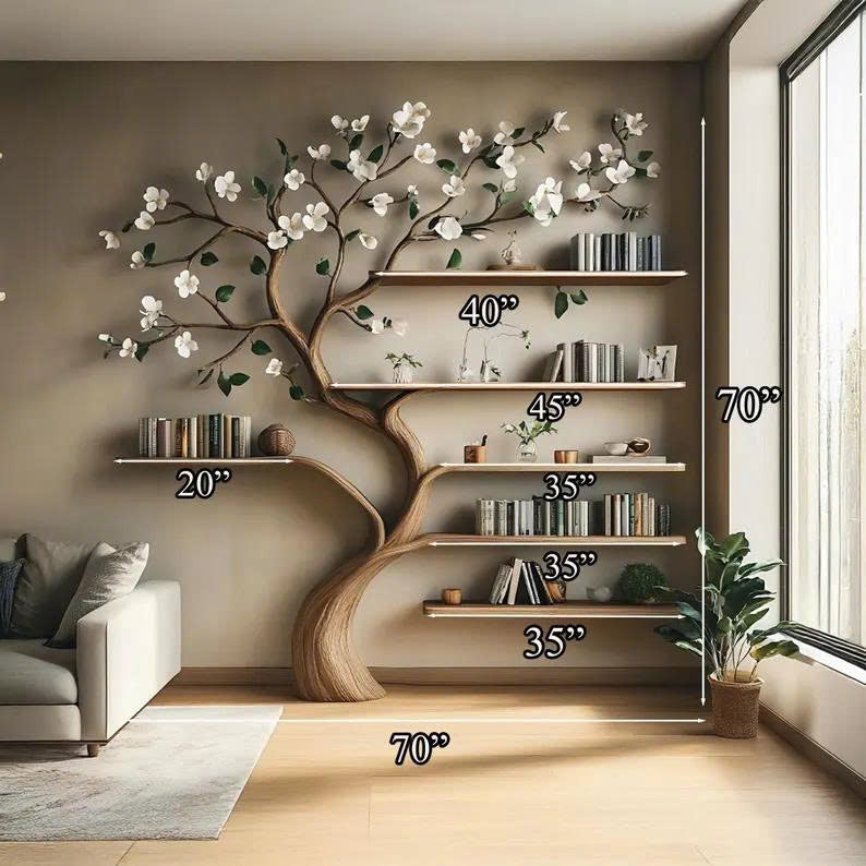 Wooden Corner Bookcase with Open Shelves, 70 Inch, Brown Finish