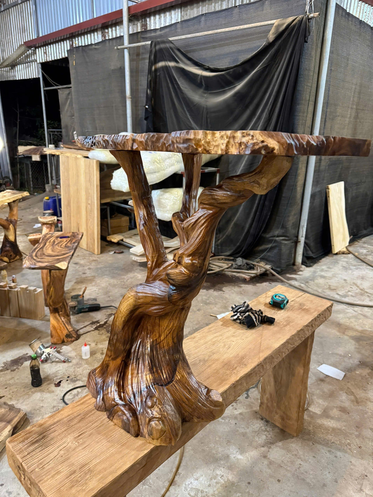 Handmade Halloween Console Table Driftwood Table