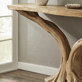 Rustic Farmhouse Solid Wood Entry Console Table, 30 To 71 Inch