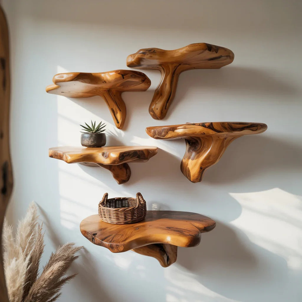 Modern Minimalist Mushroom Shelf