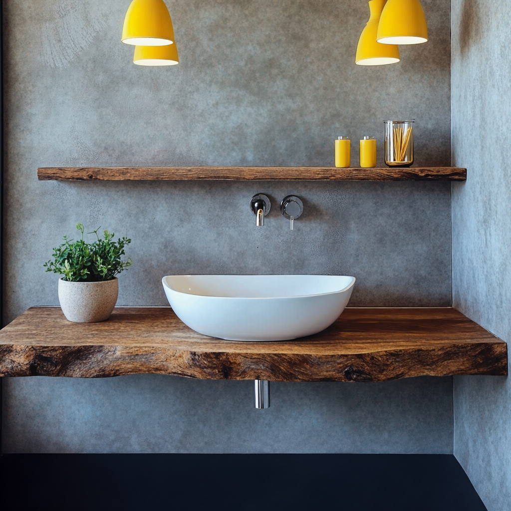 Farmhouse Solid Wood Vanity Bathroom Furniture