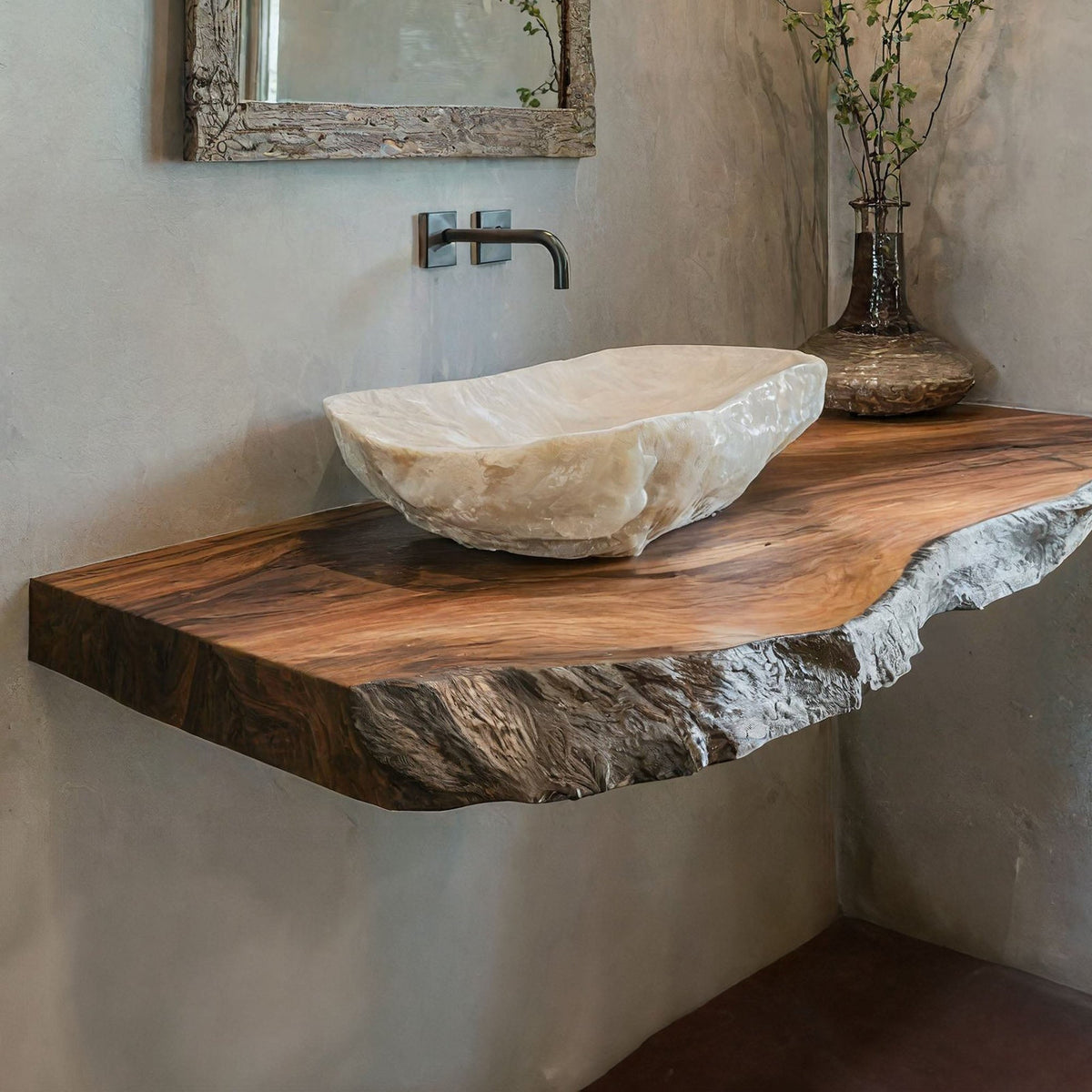 Handcrafted Solid Wood Bathroom Vanity