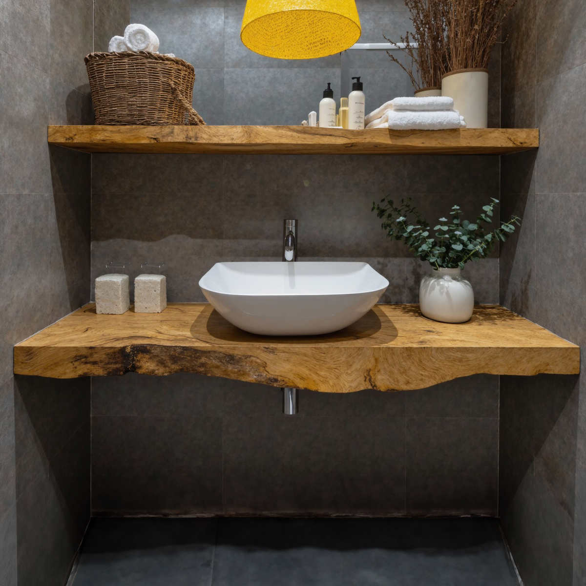 Farmhouse Solid Wood Vanity Classic Aesthetic