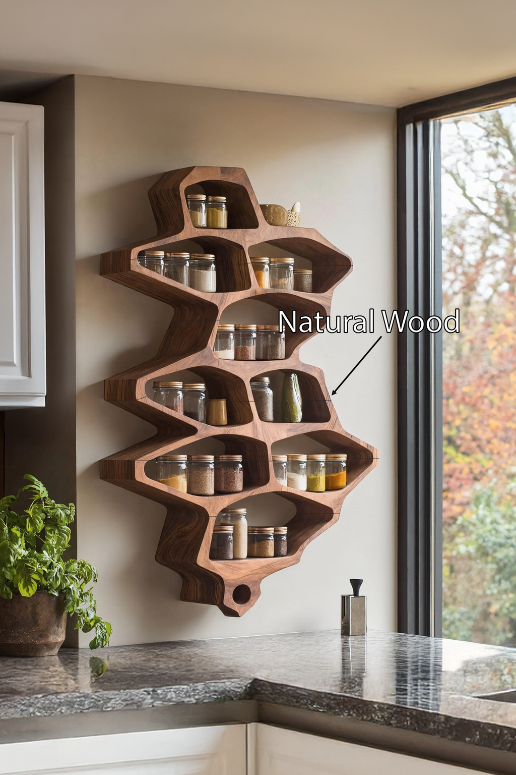 Farmhouse Style Spice Storage Cabinet For Kitchen Use