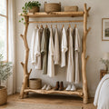 Natural Branch Open Wardrobe and Clothing Rack