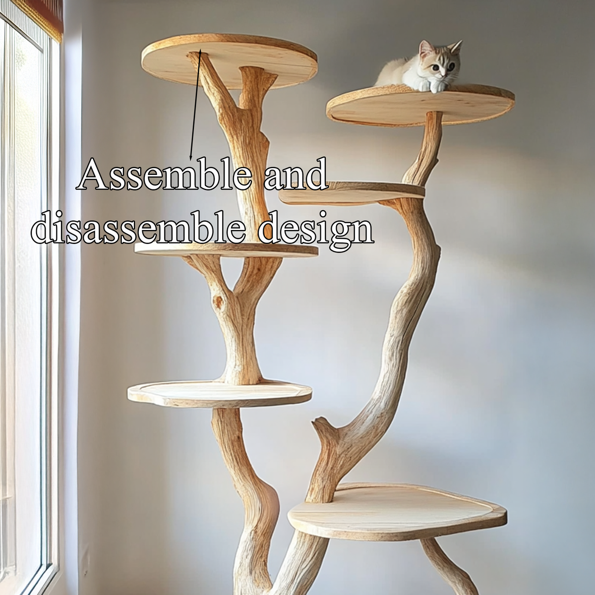 Handcrafted Cat Shelf Custom Cat Toy Shelf Solid Wood Decor Home Gift