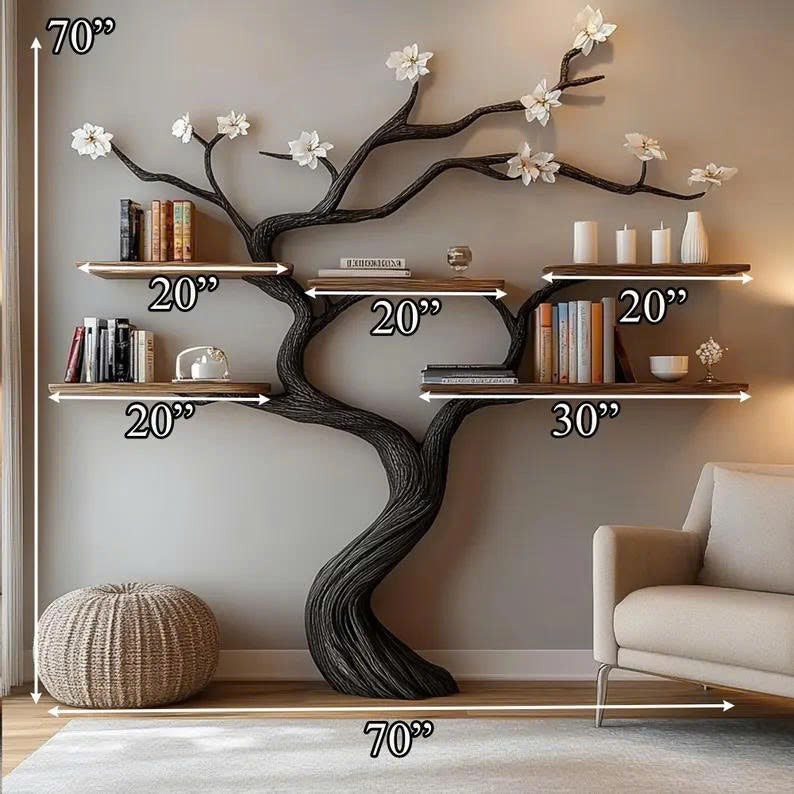 Tree Branch Shaped Freestanding Coat And Shoe Rack, 70 Inch