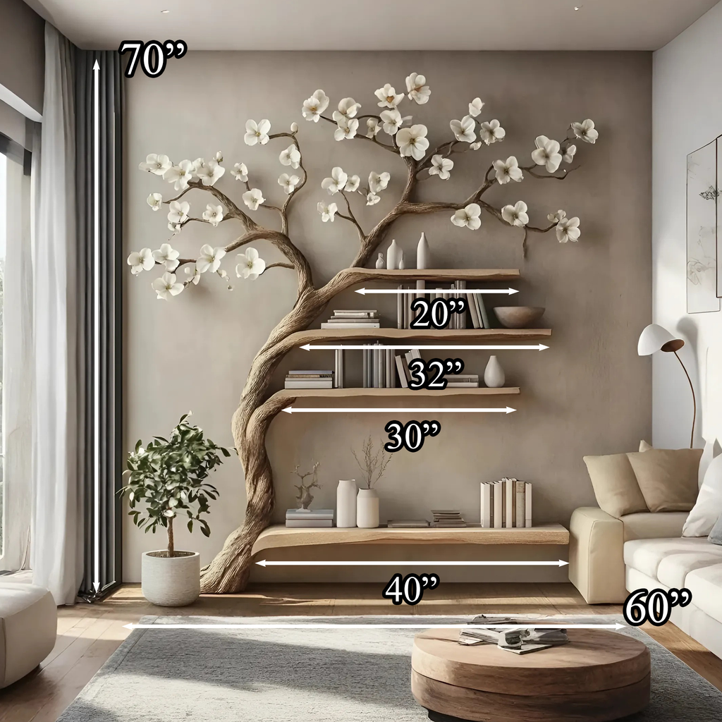 Handmade Wood Book Shelf Classic Design Decor Official