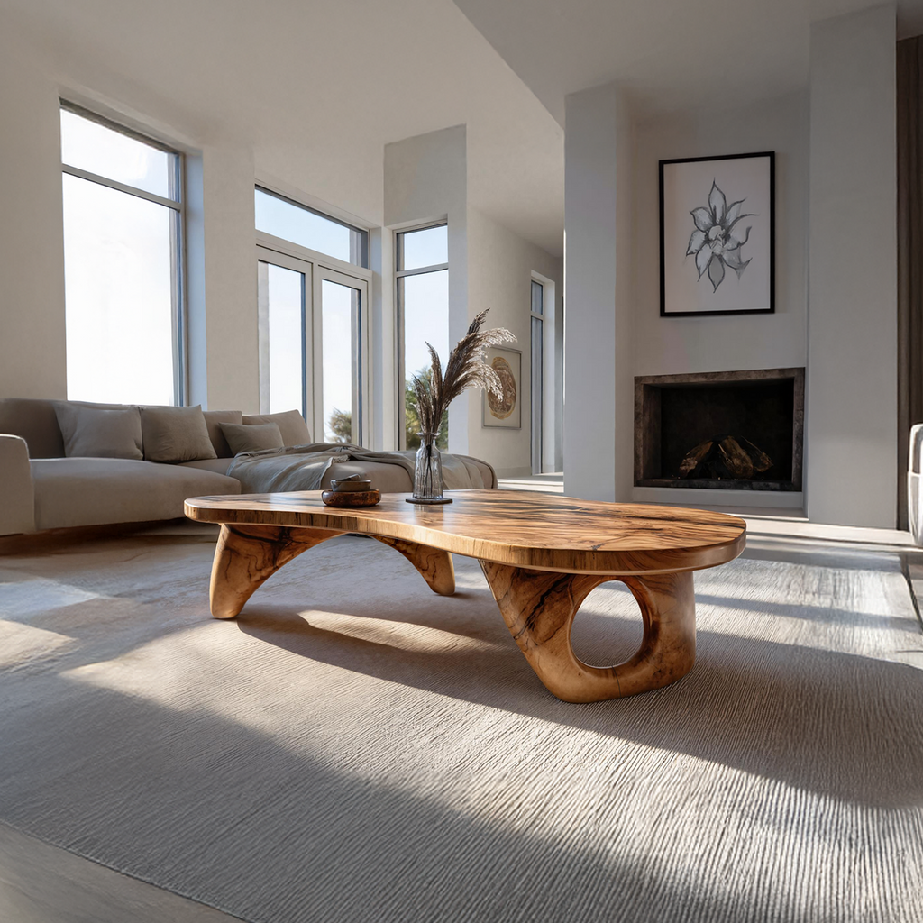 Farmhouse Live Edge Coffee Table For Entryway Design Space