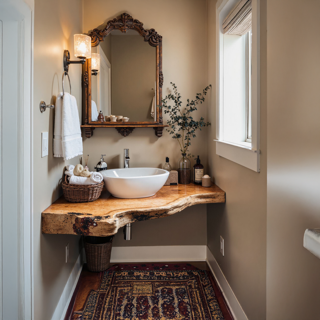 Floating Bathroom Corner Shelf
