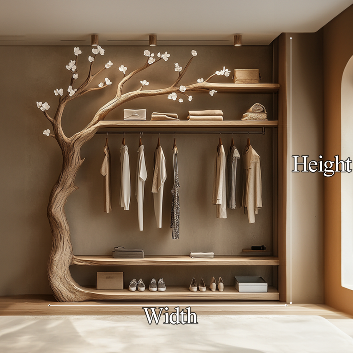 Handmade Clothes Racks Tree Shelves Tier Shelves Decor Room Gift