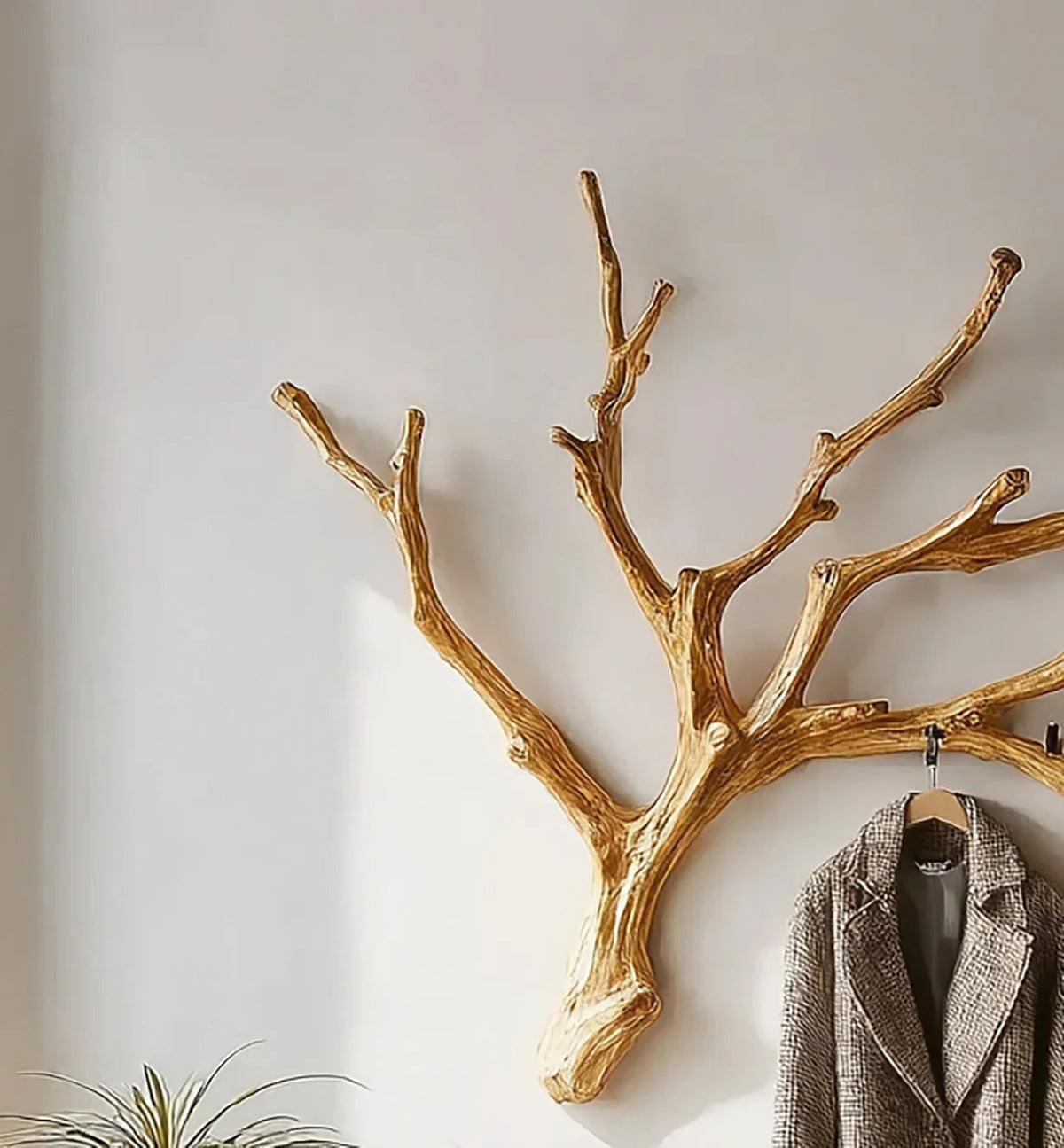 Christmas Tree Branch Coat Rack