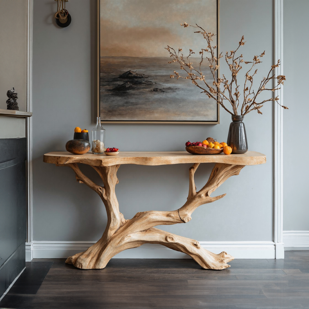 Floating Edge Entryway Table Farmhouse Decor