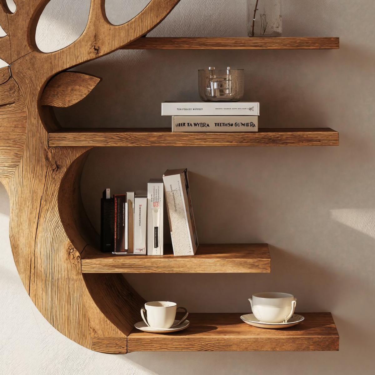 Handcrafted Deer Wall Shelf For Boho Or Rustic Style Homes